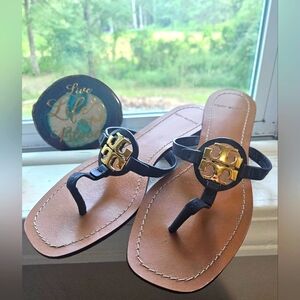 Tory Burch Leather Miller Sandals